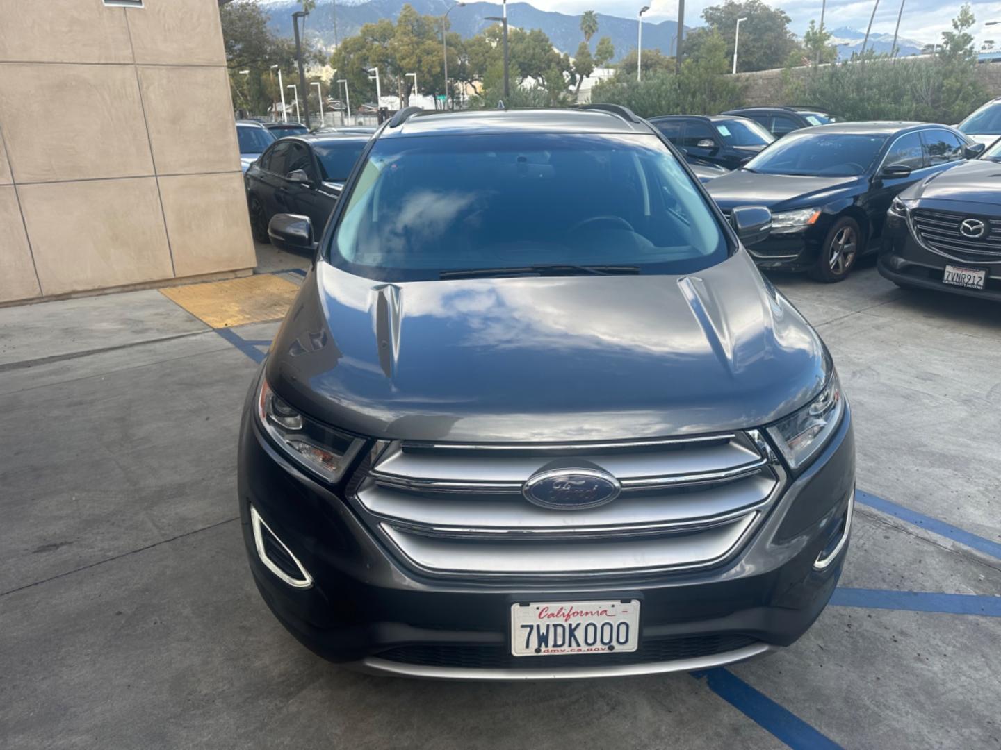 2016 Gray /Black Ford Edge SEL AWD (2FMPK4J93GB) with an 2.0L L4 DOHC 16V engine, 6A transmission, located at 30 S. Berkeley Avenue, Pasadena, CA, 91107, (626) 248-7567, 34.145447, -118.109398 - Low Miles! - Photo#7